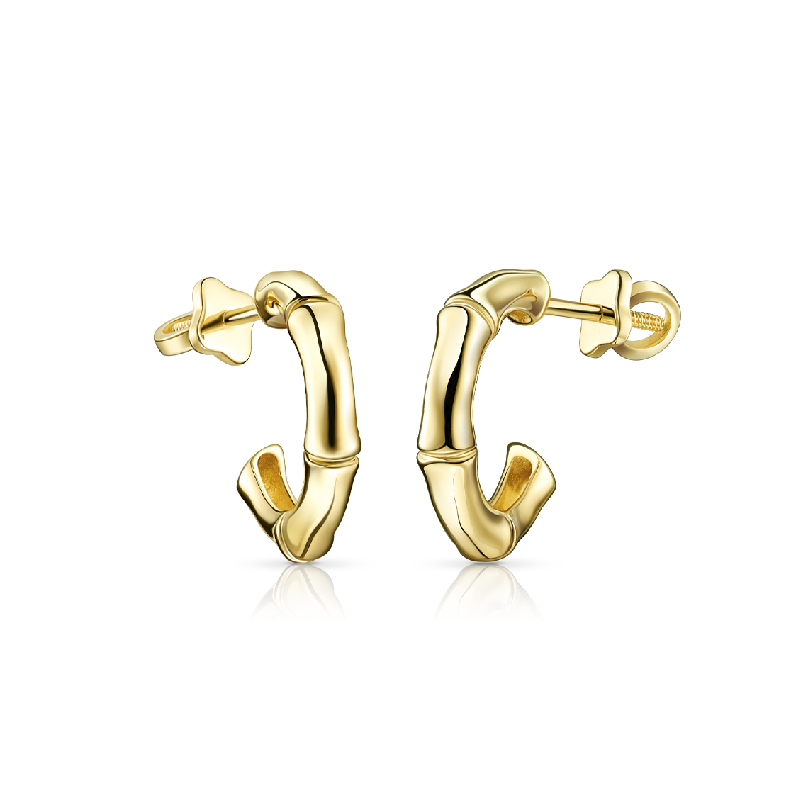 Серьги из желтого золота