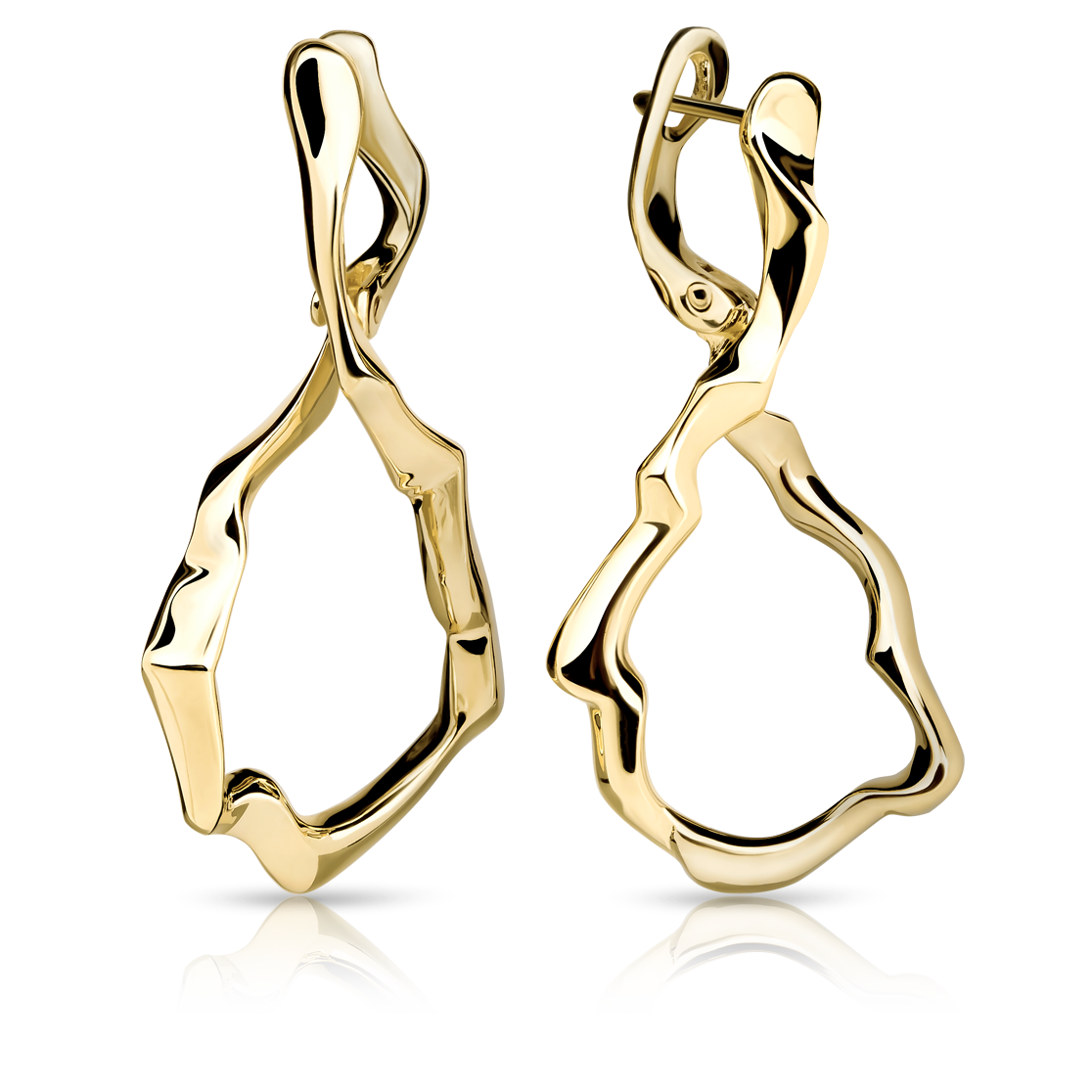 Золотые серьги INFINITY
