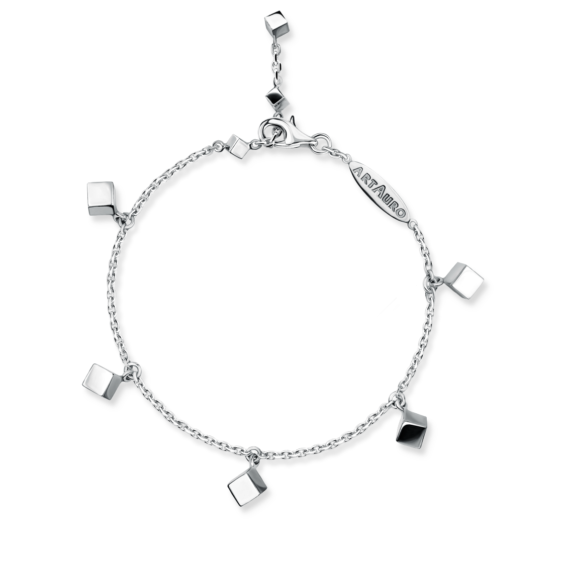 Браслет CUBE из белого золота