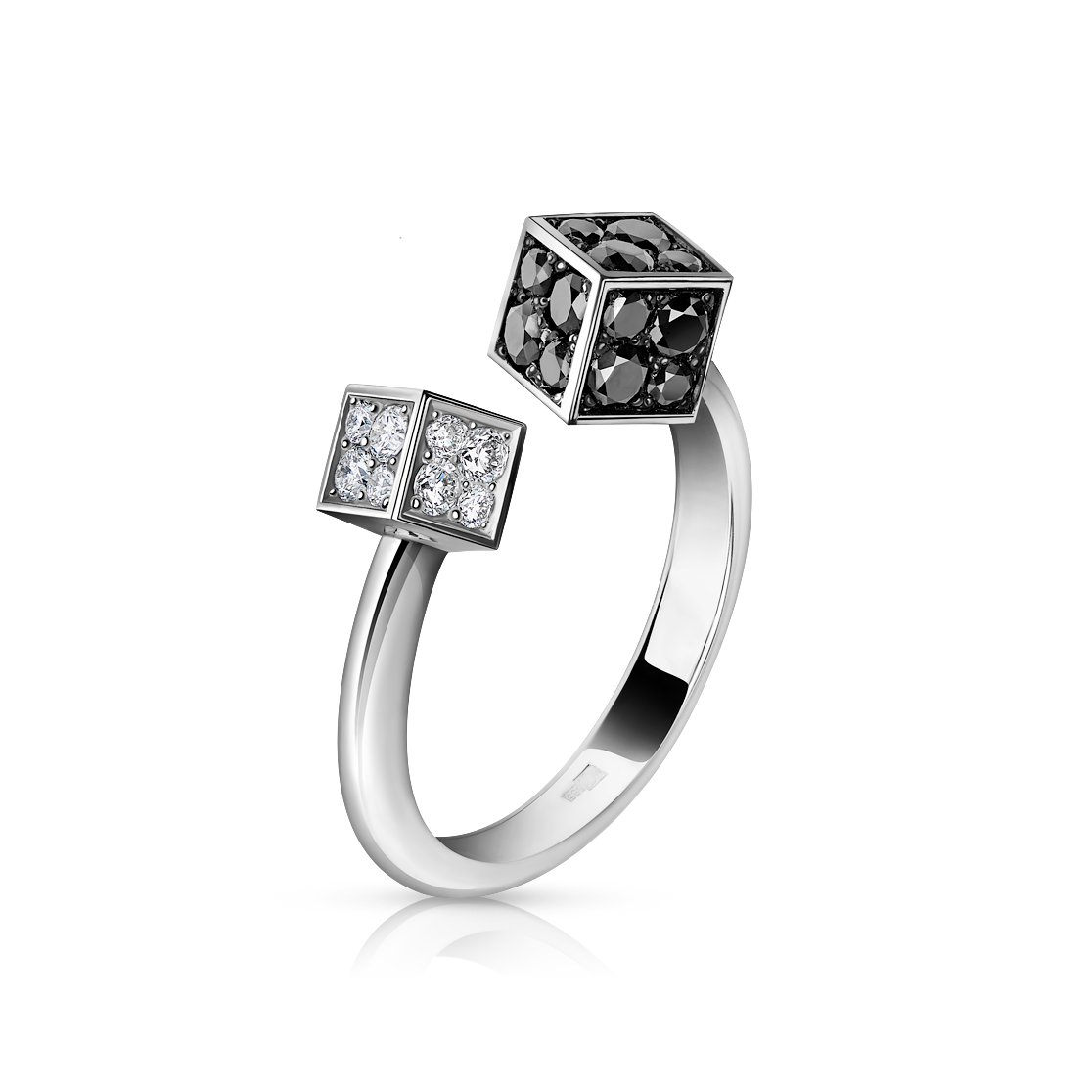 Кольцо CUBE c бриллиантами